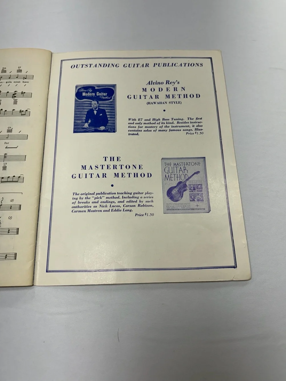 Vintage Roy Smeck Spanish Guitar Solos Sheet Music Book 1954 Robbins Music
